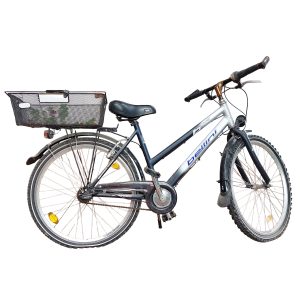 bicicleta bellini gris con azul cuadro