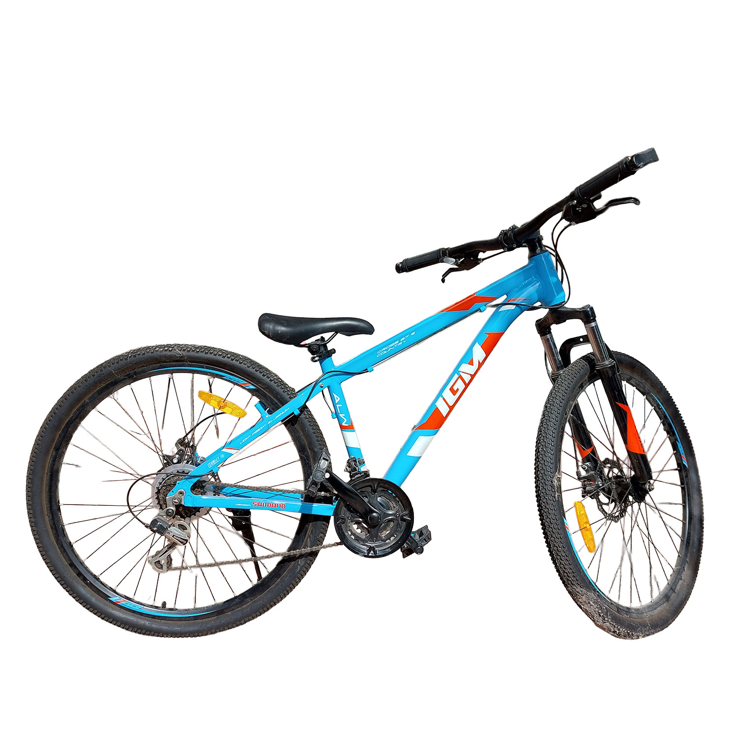 *bicicleta montañera igm cross country aro 27.5 (naranja blanco)