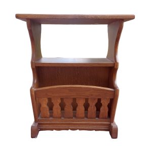 Mesita revistero de madera maciza