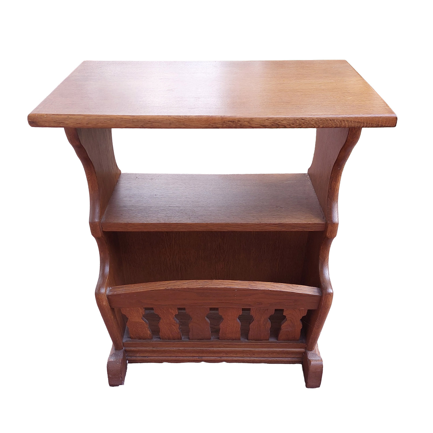 Mesita revistero de madera maciza - Imagen 2