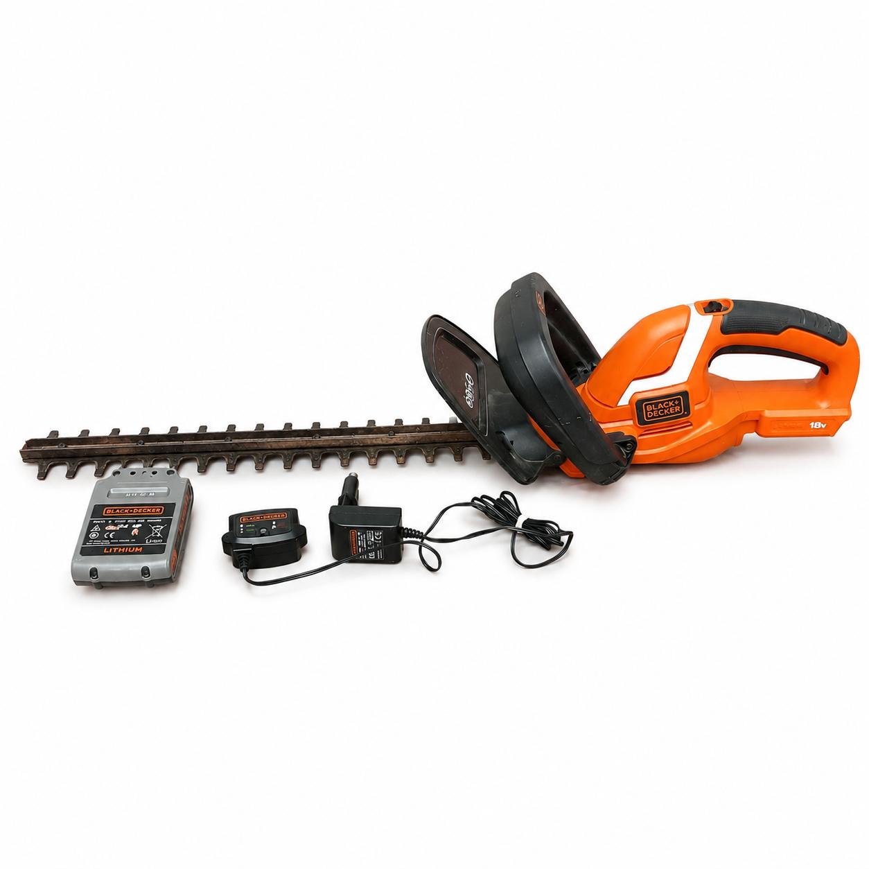 Cortadora de arbustos Black+Decker inalámbrico + 3 baterías