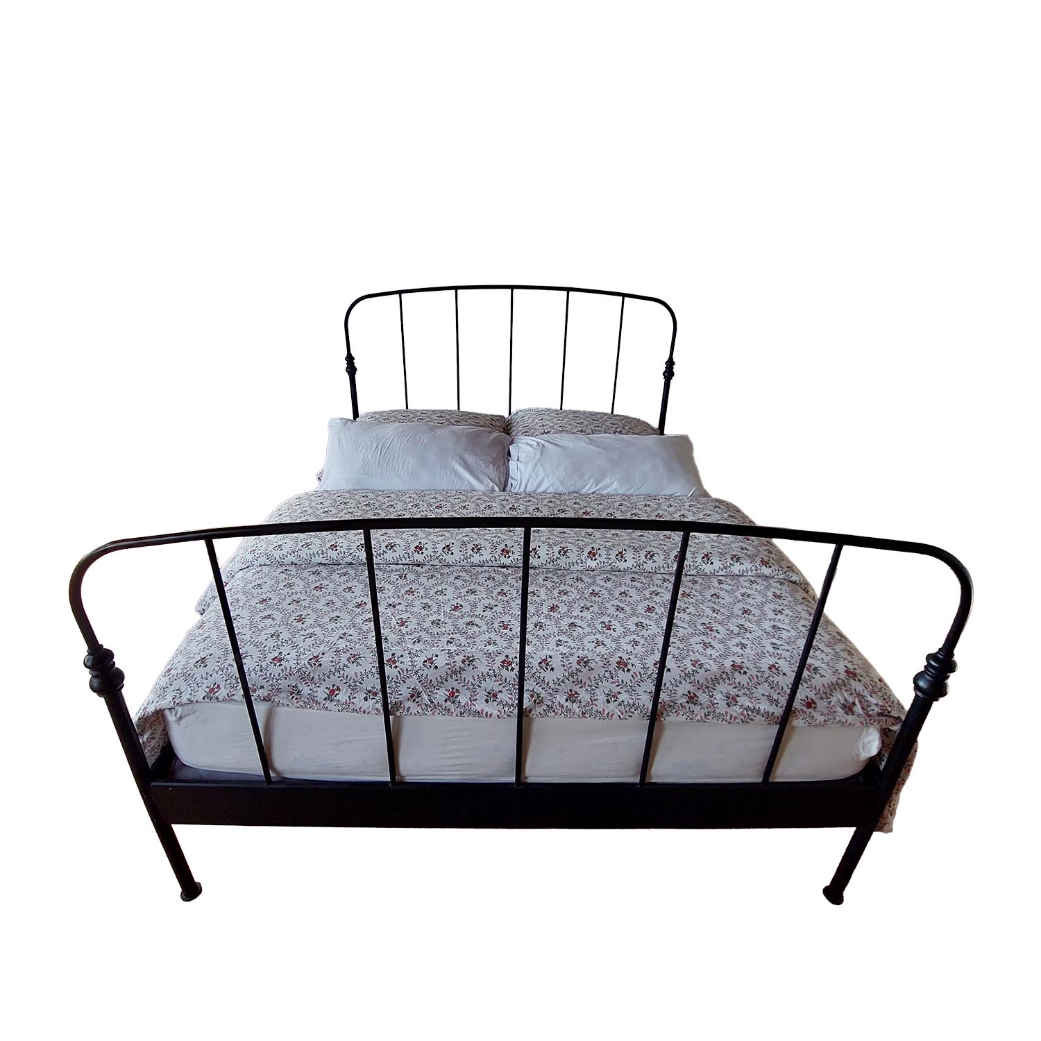 Cama Queen metálica negra