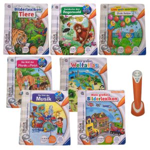 Colección Tiptoi® – Ravensburger (7 libros + lápiz interactivo)