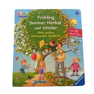 Frühling, Sommer, Herbst und Winter – Mein großes Jahreszeiten-Spielbuch mit 25 Klapp-Puzzle